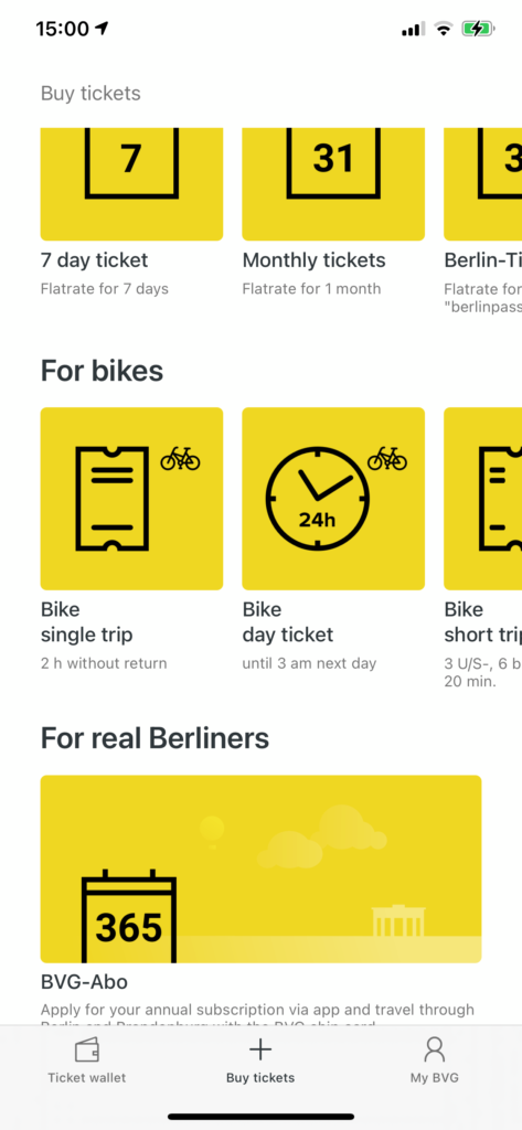 ベルリンで自転車を電車に持ち込むには追加のチケットが必要なので注意
